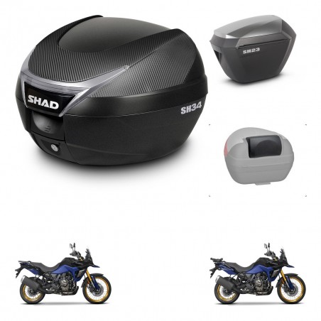 SHAD Maletas sh23 alu + soporte montaje baul SH34 accesorios KIT-474125