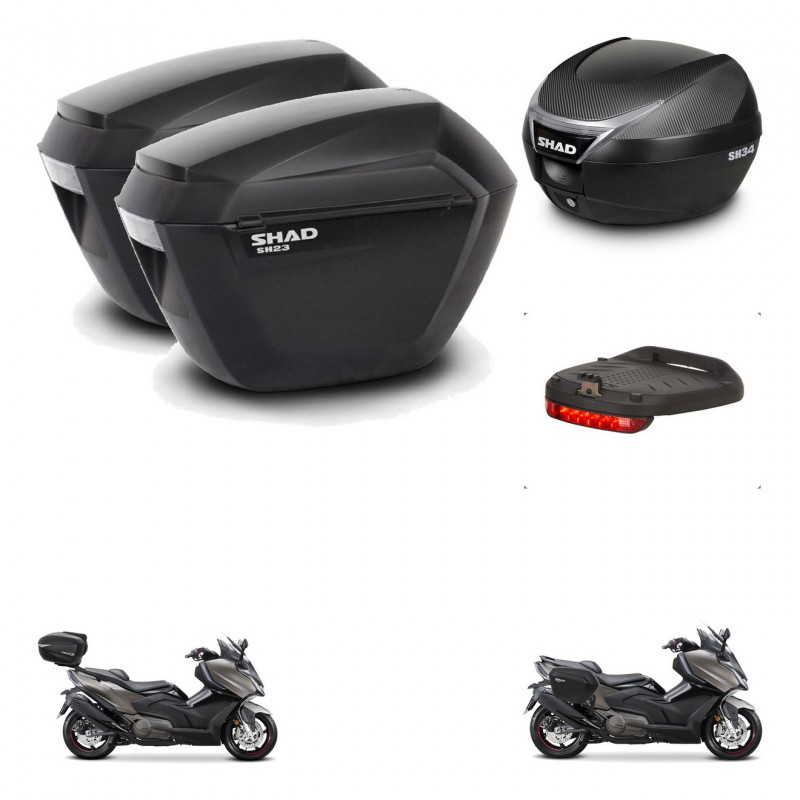 SHAD Baul SH34 + soporte montaje maletas sh23 accesorios KIT-474138