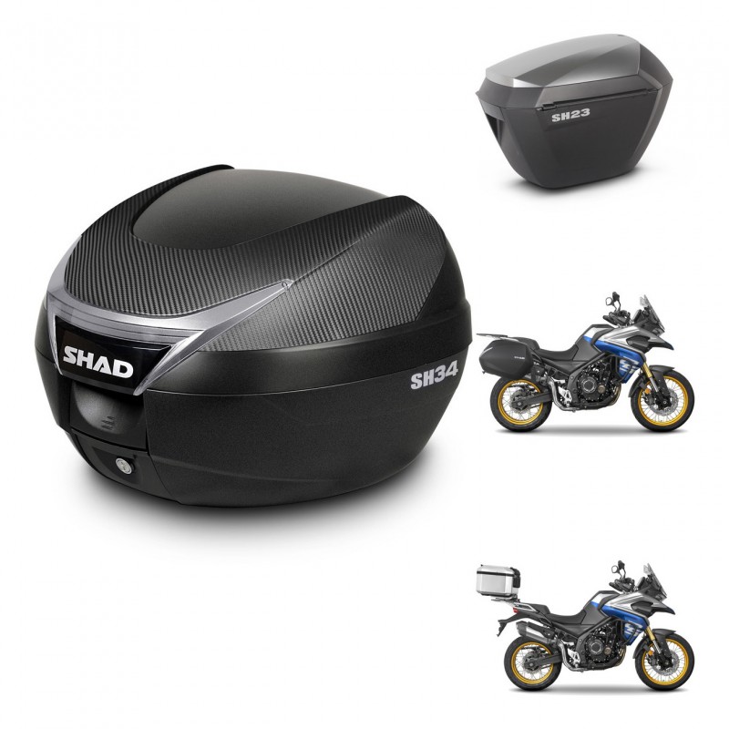 SHAD Maletas sh23 alu + soporte montaje baul SH34 KIT-474145