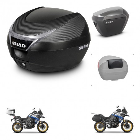 SHAD Maletas sh23 alu + soporte montaje baul SH34 accesorios KIT-474149
