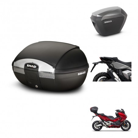 SHAD Maletas sh23 alu + soporte montaje baul SH45 KIT-474157