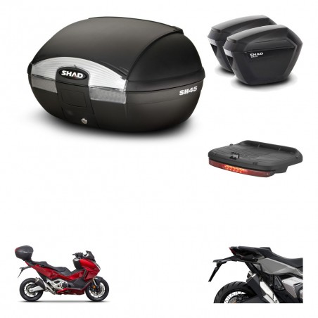 SHAD Maletas sh23 + soporte montaje baul SH45 accesorios KIT-474160