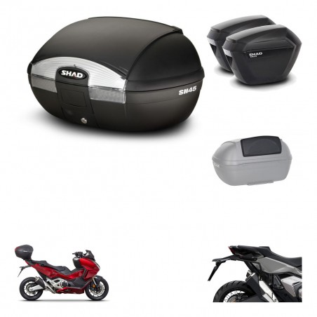 SHAD Maletas sh23 + soporte montaje baul SH45 accesorios KIT-474178