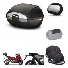 SHAD SH35 PREMIUM suitcases + mounting bracket SH45 trunk accessories KIT-474180