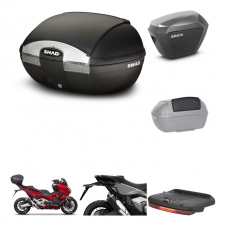 SHAD Maletas sh23 alu + soporte montaje baul SH45 accesorios KIT-474187