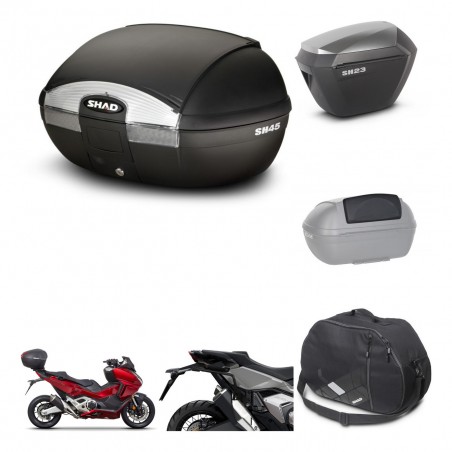 SHAD Maletas sh23 alu + soporte montaje baul SH45 accesorios KIT-474193