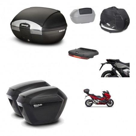SHAD Maletas sh23 + soporte montaje baul SH45 accesorios KIT-474196