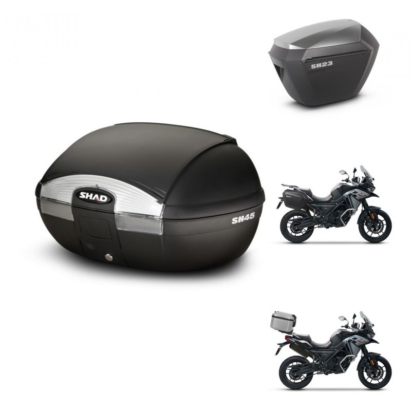 SHAD Maletas sh23 alu + soporte montaje baul SH45 KIT-474205