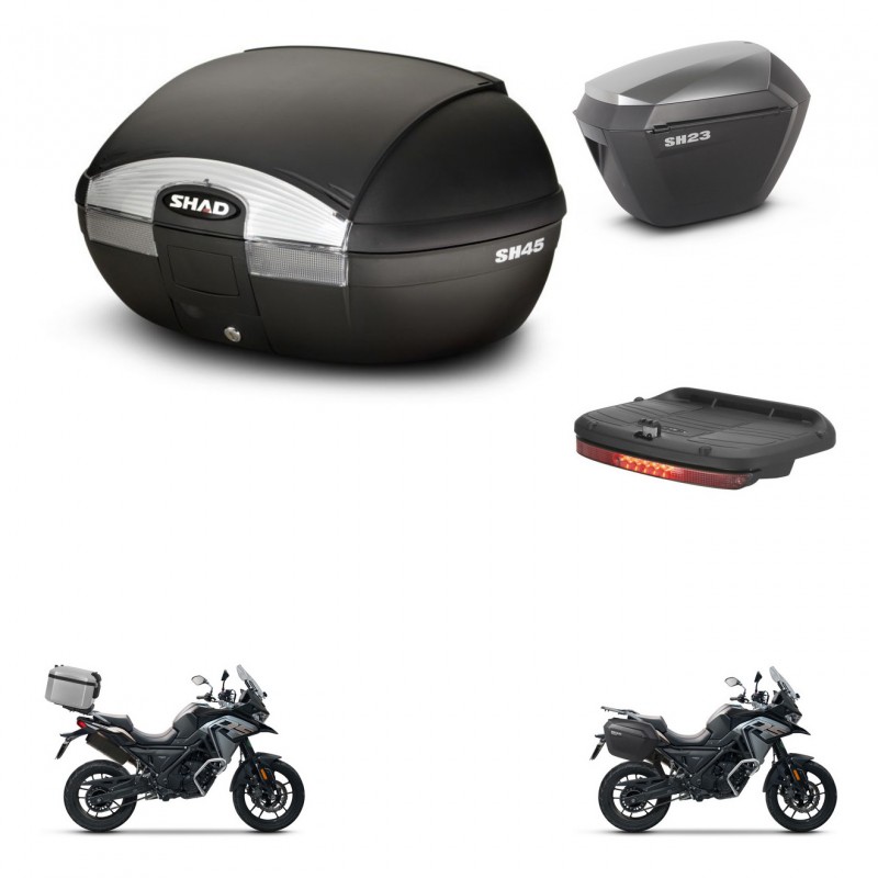 SHAD Maletas sh23 alu + soporte montaje baul SH45 accesorios KIT-474211