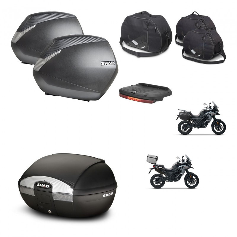 SHAD SH45 trunk + mounting bracket SH36 suitcases accessories KIT-474219