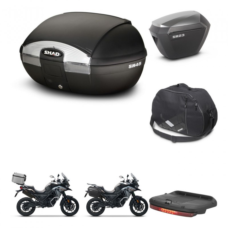 SHAD Maletas sh23 alu + soporte montaje baul SH45 accesorios KIT-474223