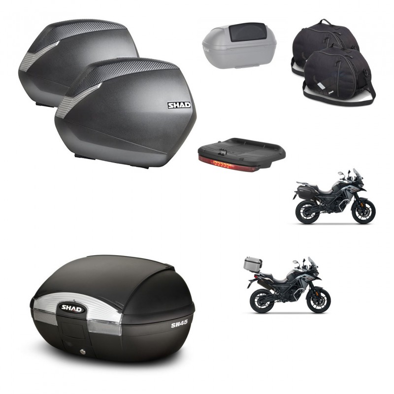 SHAD SH45 trunk + mounting bracket SH36 suitcases accessories KIT-474231