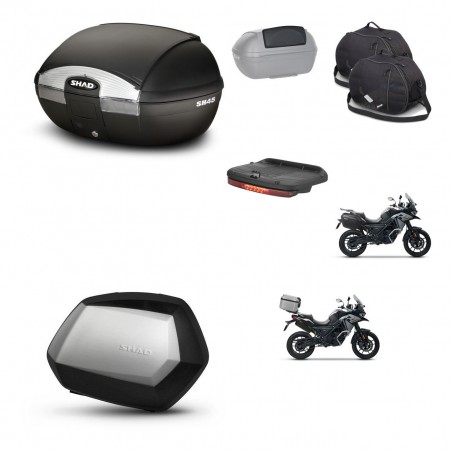 SHAD Maletas SH35 PREMIUM + soporte montaje baul SH45 accesorios KIT-474234