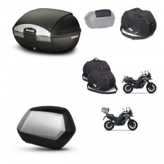 SHAD SH35 PREMIUM suitcases + mounting bracket SH45 trunk accessories KIT-474240