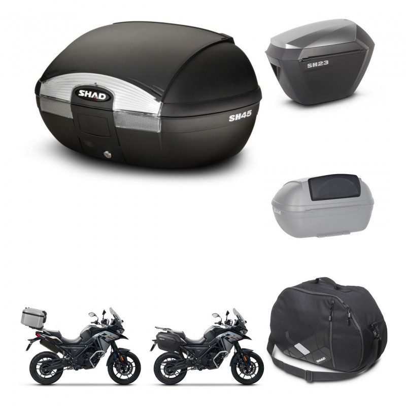 SHAD Maletas sh23 alu + soporte montaje baul SH45 accesorios KIT-474241