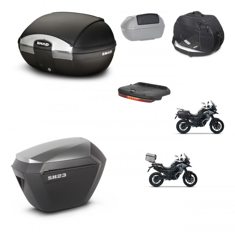 SHAD Maletas sh23 alu + soporte montaje baul SH45 accesorios KIT-474247