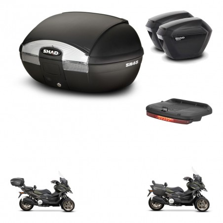 SHAD Maletas sh23 + soporte montaje baul SH45 accesorios KIT-474256