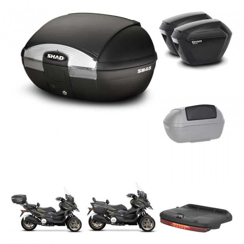 SHAD Maletas sh23 + soporte montaje baul SH45 accesorios KIT-474280