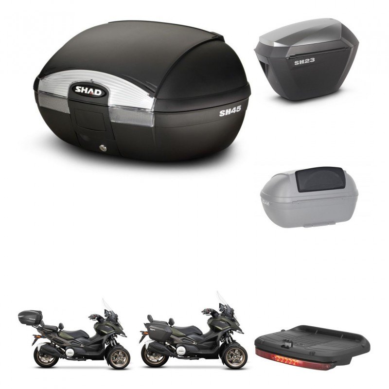SHAD Maletas sh23 alu + soporte montaje baul SH45 accesorios KIT-474283
