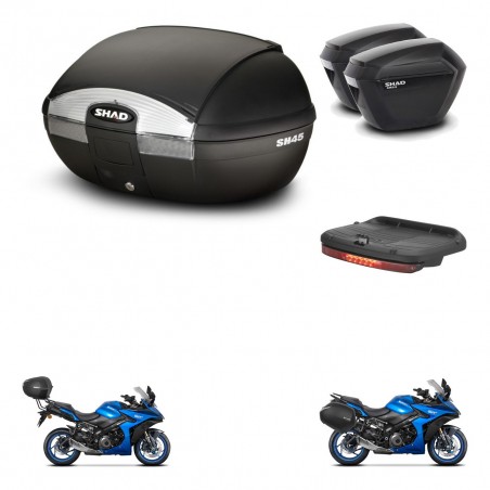 SHAD Maletas sh23 + soporte montaje baul SH45 accesorios KIT-474304