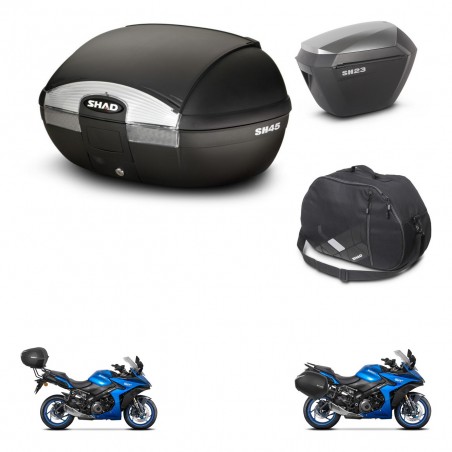 SHAD Maletas sh23 alu + soporte montaje baul SH45 accesorios KIT-474313