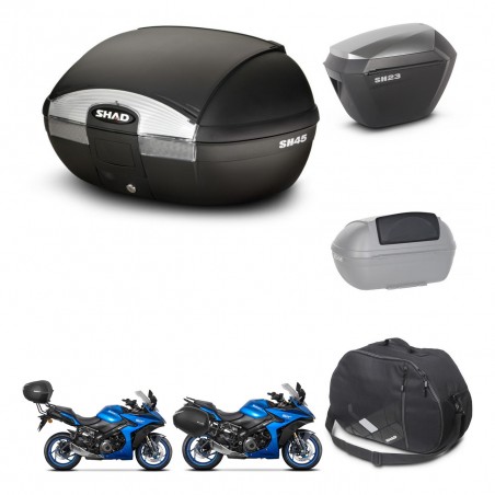 SHAD Maletas sh23 alu + soporte montaje baul SH45 accesorios KIT-474337