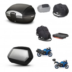 SHAD SH35 PREMIUM suitcases + mounting bracket SH45 trunk accessories KIT-474342