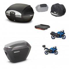 SHAD SH23 alu suitcases + mounting bracket SH45 trunk accessories KIT-474343