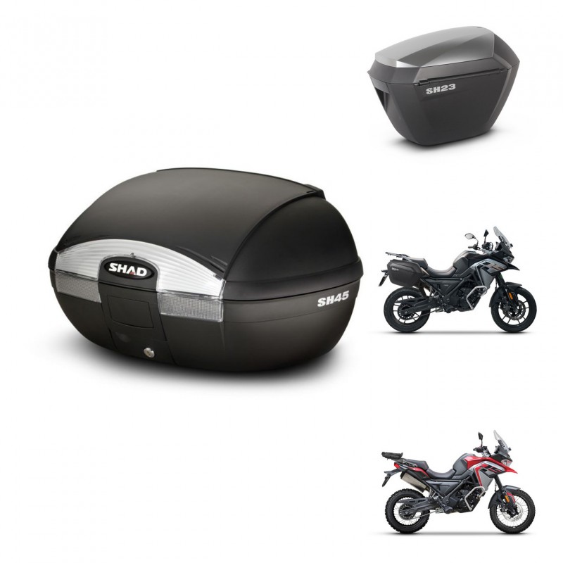 SHAD Maletas sh23 alu + soporte montaje baul SH45 KIT-474349