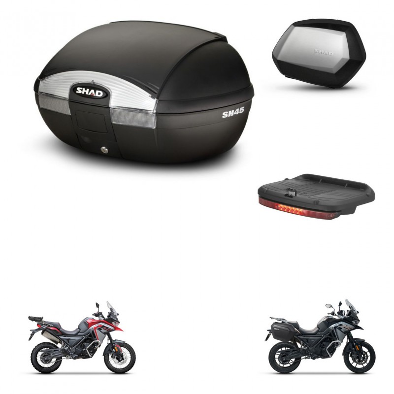 SHAD Maletas SH35 PREMIUM + soporte montaje baul SH45 accesorios KIT-474353