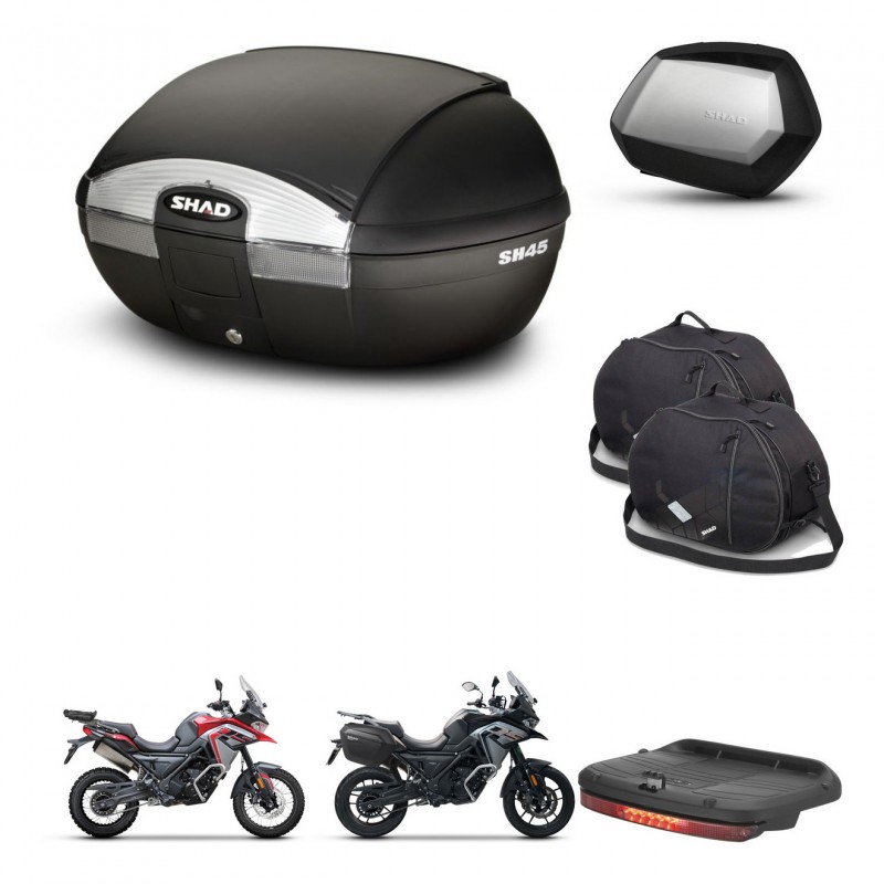 SHAD Maletas SH35 PREMIUM + soporte montaje baul SH45 accesorios KIT-474354