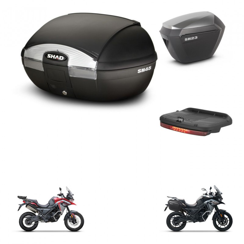 SHAD Maletas sh23 alu + soporte montaje baul SH45 accesorios KIT-474355