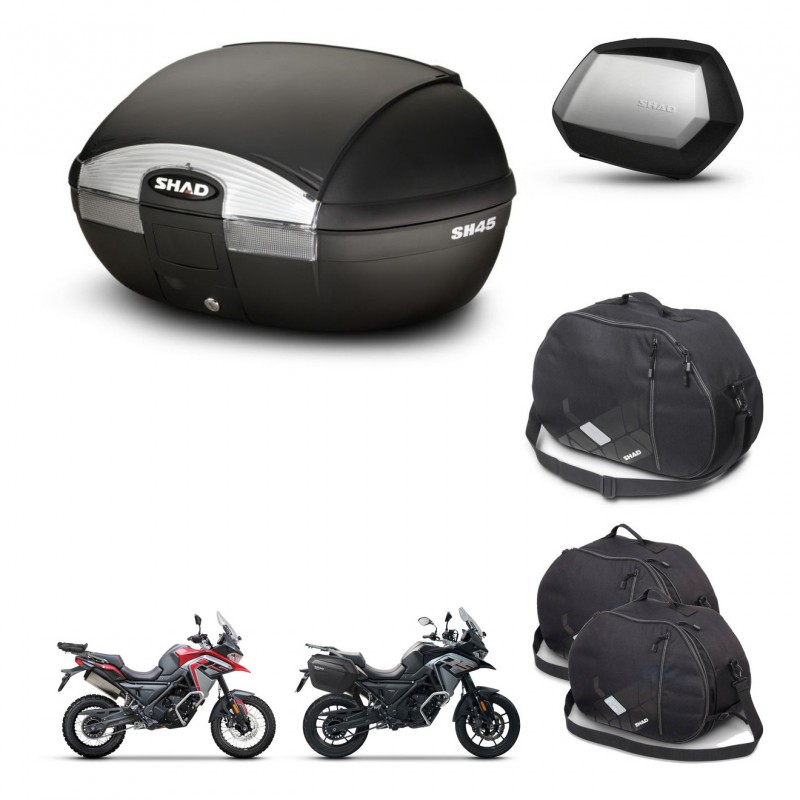 SHAD Maletas SH35 PREMIUM + soporte montaje baul SH45 accesorios KIT-474360