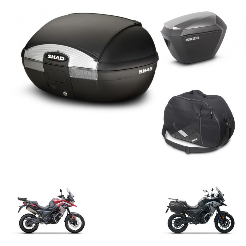 SHAD Maletas sh23 alu + soporte montaje baul SH45 accesorios KIT-474361