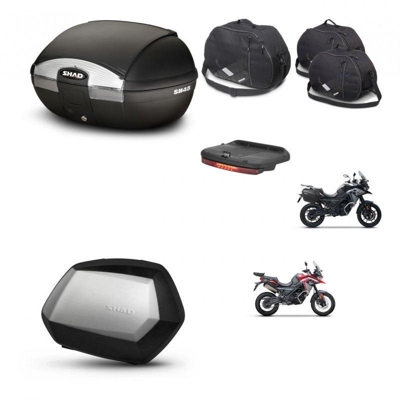 SHAD SH35 PREMIUM suitcases + mounting bracket SH45 trunk accessories KIT-474366