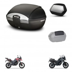 SHAD Maletas SH35 PREMIUM + soporte montaje baul SH45 accesorios KIT-474371