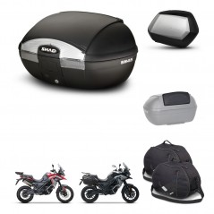 SHAD Maletas SH35 PREMIUM + soporte montaje baul SH45 accesorios KIT-474372