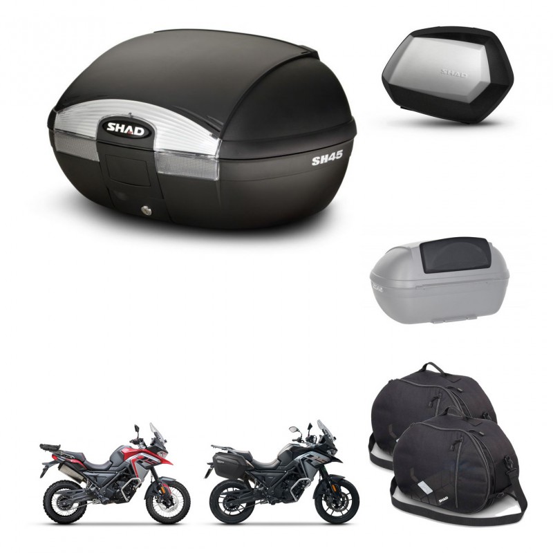 SHAD SH35 PREMIUM suitcases + mounting bracket SH45 trunk accessories KIT-474372