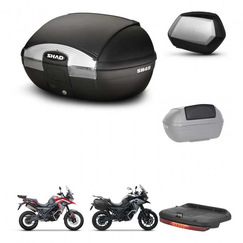 SHAD Maletas SH35 PREMIUM + soporte montaje baul SH45 accesorios KIT-474377