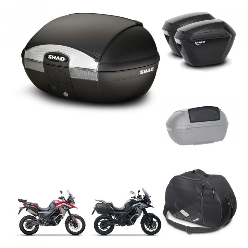 SHAD Maletas sh23 + soporte montaje baul SH45 accesorios KIT-474382
