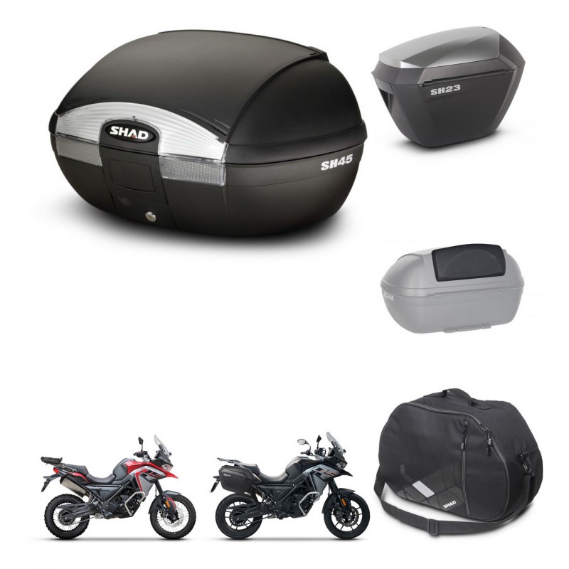 SHAD Maletas sh23 alu + soporte montaje baul SH45 accesorios KIT-474385