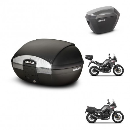 SHAD Maletas sh23 alu + soporte montaje baul SH45 KIT-474397