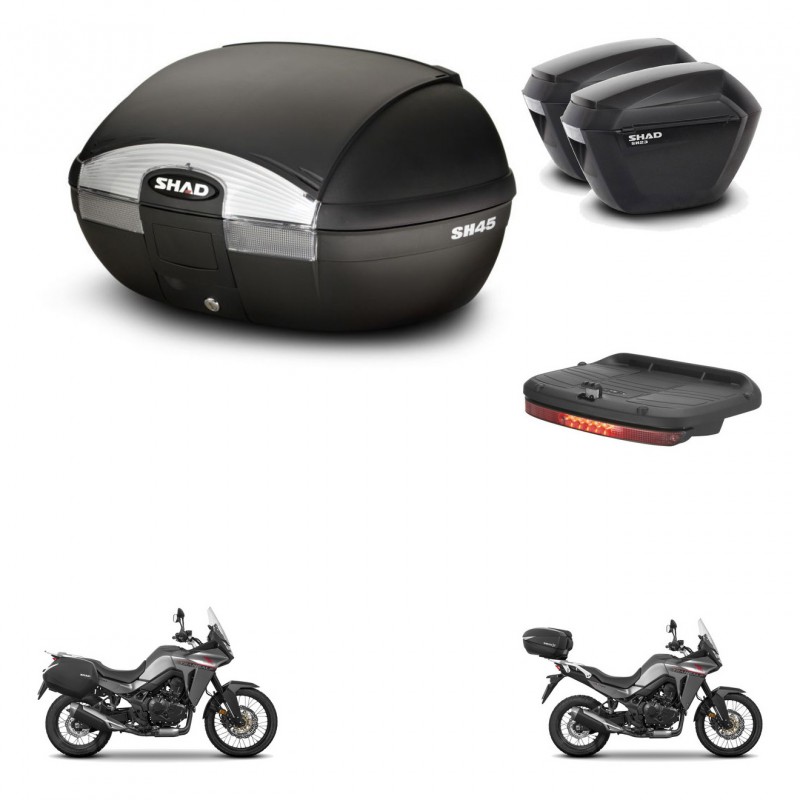 SHAD Maletas sh23 + soporte montaje baul SH45 accesorios KIT-474400