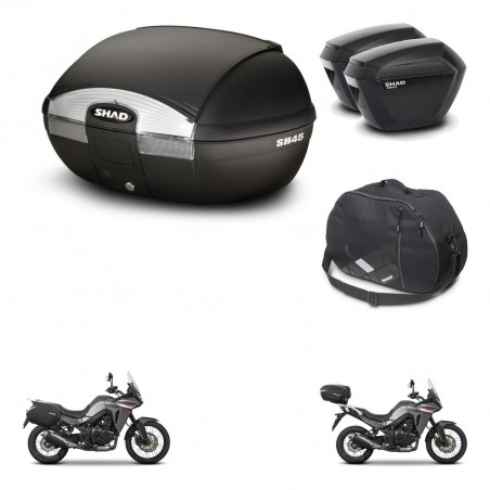 SHAD Maletas sh23 + soporte montaje baul SH45 accesorios KIT-474406