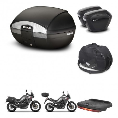 SHAD Maletas sh23 + soporte montaje baul SH45 accesorios KIT-474412