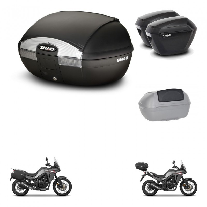 SHAD Maletas sh23 + soporte montaje baul SH45 accesorios KIT-474418