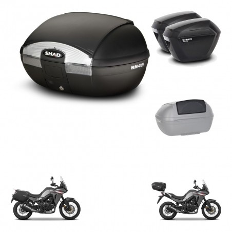 SHAD Maletas sh23 + soporte montaje baul SH45 accesorios KIT-474418