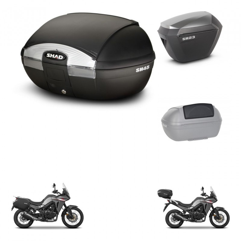 SHAD Maletas sh23 alu + soporte montaje baul SH45 accesorios KIT-474421