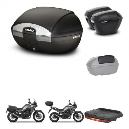 SHAD SH23 suitcases + mounting bracket SH45 trunk accessories KIT-474424