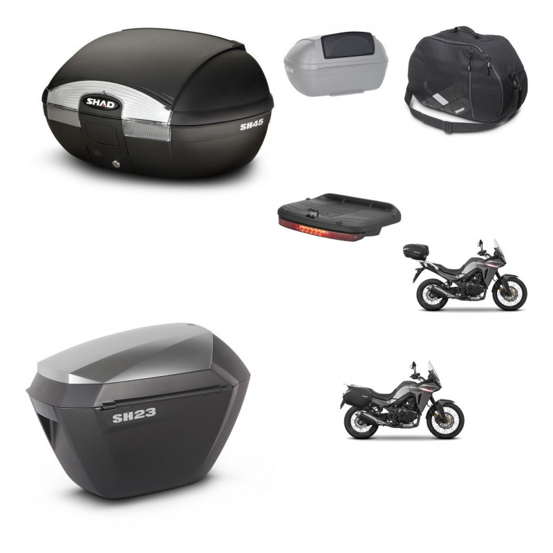 SHAD Maletas sh23 alu + soporte montaje baul SH45 accesorios KIT-474439